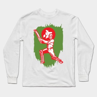 Bangladesh Cricket Player Batsman Design Long Sleeve T-Shirt